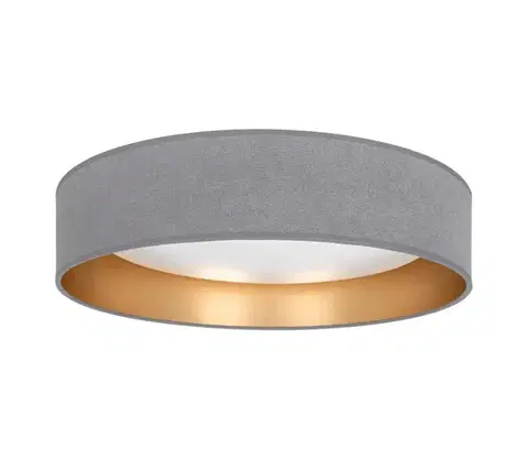Svietidlá BRILAGI-LED Stmievateľné svietidlo VEL. SM. ST. 24W/230V 3000-6000K pr. 45 cm sivá/zlatá WT+DO 8590828056119