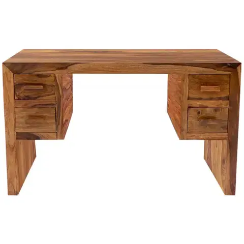 Písacie a pracovné stoly Písací stôl Kali 130x76x70 indický masív palisander