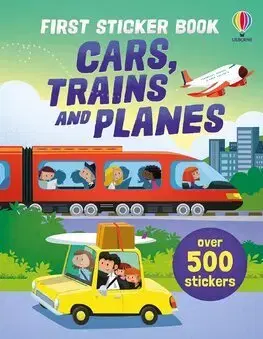 Nalepovačky, vystrihovačky, skladačky First Sticker Book Cars, Trains and Planes - Sam Taplin,Simon Tudhope,Wesley Robins