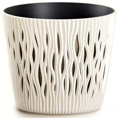 Záhrada Kvetináč Sandy Round krémový  DSR190-CY728