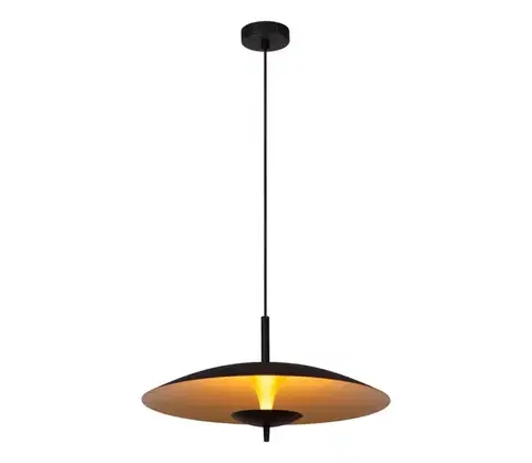 Svietidlá Lucide 30461/09/30 - LED Stmievateľný luster na lanku VULCAN LED/9W/230V čierna 30461/09/30