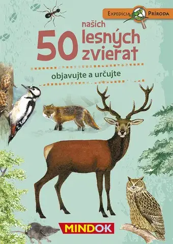 Spoločenské hry Mindok Hra Expedícia príroda: 50 lesných zvierat Mindok (slovenská verzia)