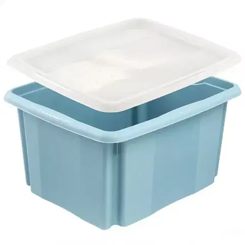 Dekorácie a bytové doplnky Otočný box s vekom blue 41,5x35,5x22 24l