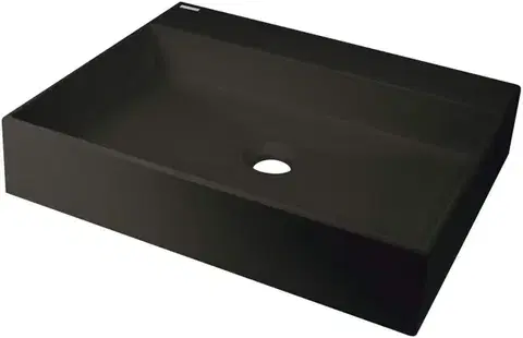 Umývadlá DEANTE - Correo nero Granit umývadlo na dosku - 500x400 mm CQR_NU5S