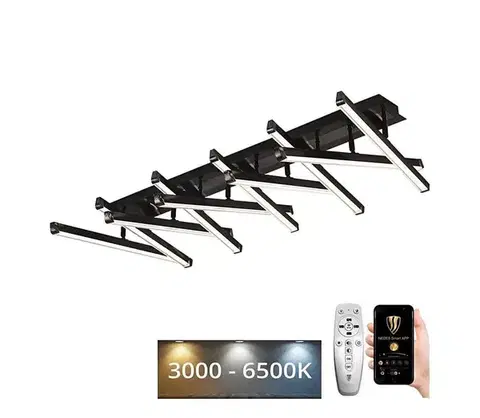 Svietidlá  LED Stmievateľný prisadený luster LED/125W/230V 3000-6500K + diaľkové ovládanie J3372/BCH