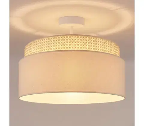 Svietidlá BRILAGI - Prisadený luster PADOVA 1xE27/60W/230V pr. 40 cm krémová 8590828052524