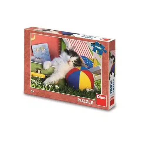 Od 100 dielikov Dino Toys Puzzle Oddychujúce mačiatko 100 XL Dino