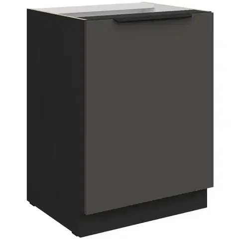 Kuchynské skrinky stojace Kuchynská skrinka Aria-Gr/Bl Anti Fingerprint 60d 1f Bb