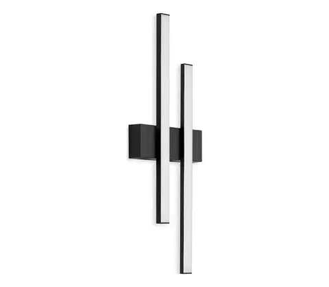 Svietidlá Telefunken - LED vonkajšie nástenné svietidlo 2xLED/4W/230V IP44 čierna 313005TF