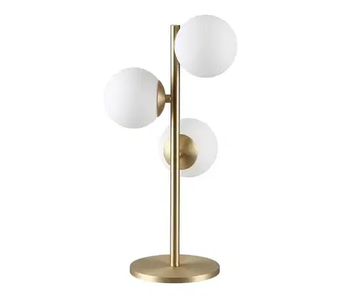 Lampy Ideal Lux - LED Stolná lampa PERLAGE 3xG9/3W/230V zlatá/biela 292472