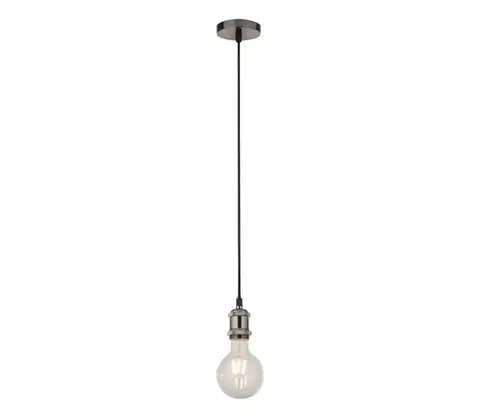 Svietidlá Searchlight 7461SS - Závesný luster SUSPENSION 1xE27/60W/230V strieborný 7461SS