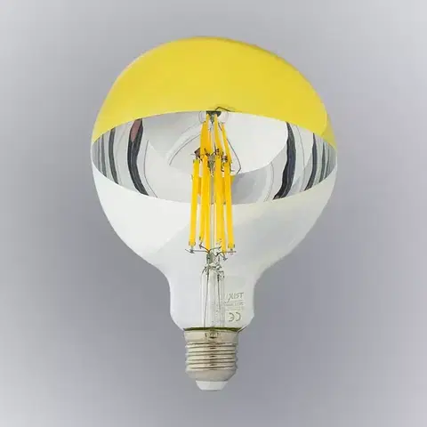 Žiarovky E27 Žiarovka FL LED G125 12W E27 4200K Half Amber