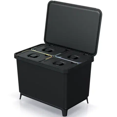 Odpadkové koše NABBI NKS60W4 odpadkový kôš na triedený odpad 40 l čierna