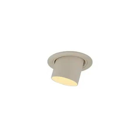 Zapustené svietidlá Moderné zabudované bodové svetlo béžové GU10 50 mm okrúhle výkyvné - Installa