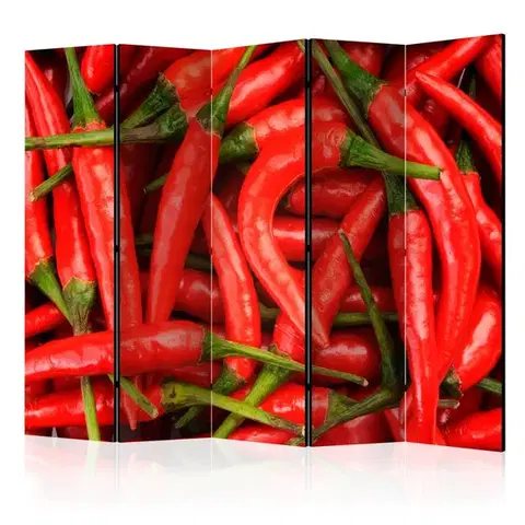 Paravány Paraván Chili pepper - background Dekorhome