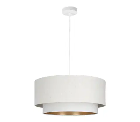 Svietidlá  Luster na lanku NATIA 1xE27/60W/230V pr. 45 cm biely H0199