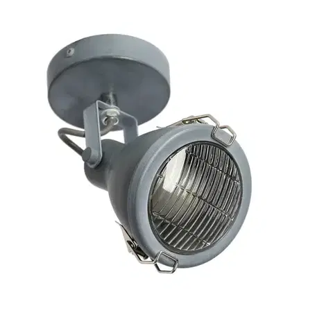 Nástenné svetlá Nástenná lampa Crodo E14 sivá