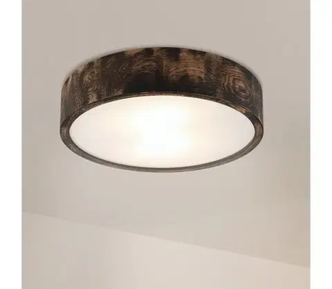 Svietidlá BRILAGI - Stropné svietidlo CARVALHO SMOKEY 2xE27/60W/230V dub pr. 37,5 cm LD-PD-6.2/SMOKY