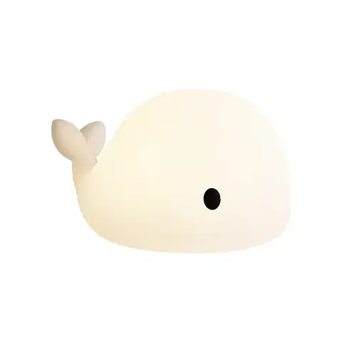 Lampy Stolná lampa biela 30 cm vrátane LED stmievateľná IP54 nabíjateľná - Baby Whale