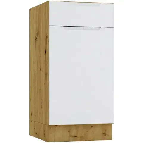 Kuchynské skrinky stojace Kuchynská skrinka Isabel D40S/1 P/L sivá/artisan