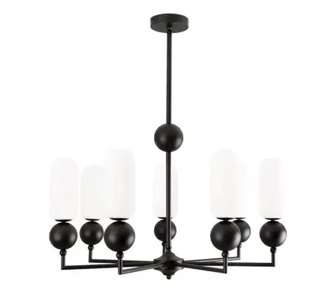 Svietidlá MAXLIGHT P0632 - stropný luster NOVA na tyči, 7xG9/7W/230V, priemer 70 cm, čierny P0632