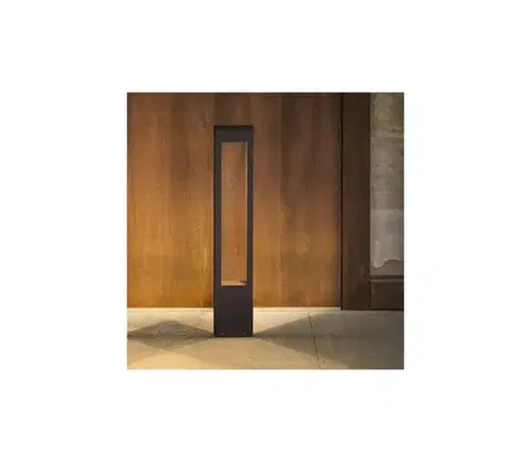 Záhradné lampy Ideal Lux - Vonkajšia lampa VEGA 1xG9/15W/230V 80 cm IP44 hnedá 213361