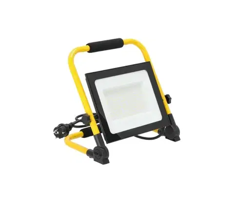 Svietidlá  LED Prenosný reflektor TIGRA LED/100W/4000K IP54 čierna/žltá 003938
