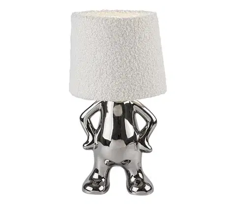 Lampy Rabalux 74216 - Stolná lampa SMURFY 1xE14/40W/230V lesklý chróm 74216