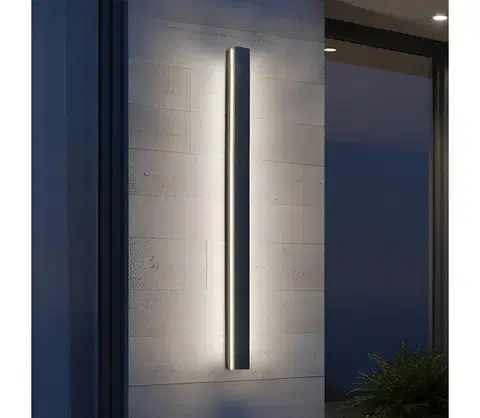 LED osvetlenie  LED vonkajšie nástenné svietidlo MIRANA LED/25W/230V 4000K IP44 120 cm čierne 004722