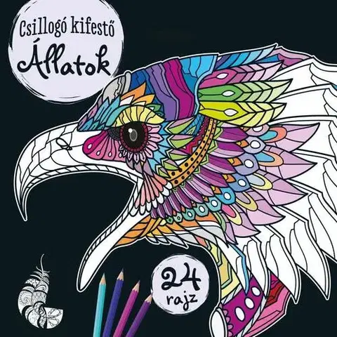 Maľovanky pre dospelých Csillogó kifestő - Állatok