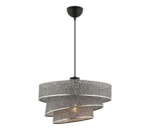 Svietidlá  Závesný luster na lanku COUPER 1xE27/60W/230V sivá/lesklý chróm 390FLH2425