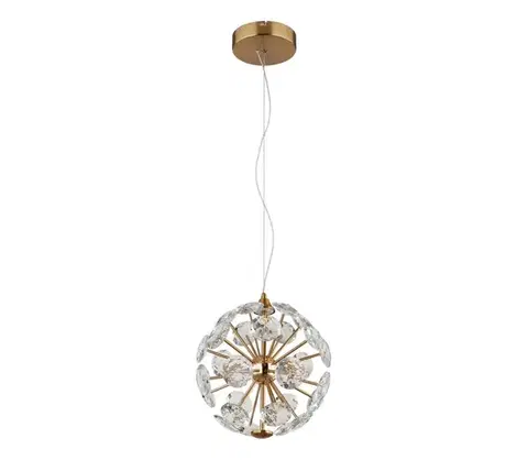Svietidlá Globo 16047H - LED luster na lankách VIRINA LED/12W/230V 3000K zlatý 16047H