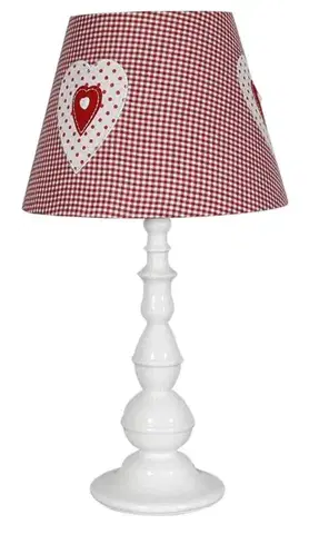 Stolové lampy Stolová lampa biela a ružová 51 cm Sweet