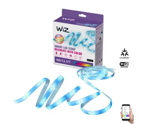 LED osvetlenie WiZ - RGBW LED Stmievateľný pás 4m LED/6,5/230V 2700-6500K Wi-Fi 8720169078222