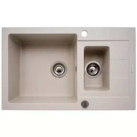 Granitové drezy Drez Sparta Plus (78x48) 1½B 1D pieskovo béžová