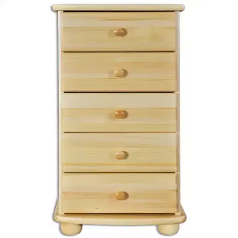 Komody do spálne Komoda z Borovice KD160 surová