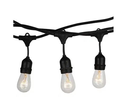 Záhradné lampy  Vonkajšia reťaz STRING 5m 10xE27/40W/230V IP54 3698