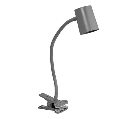 Lampy Osram - Stolná lampa s klipom DESK LINE 1xGU10/9W/230V sivá 4099854464454