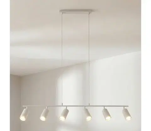 Svietidlá BRILAGI - Luster na lanku SELE 6xGU10/30W/230V biela WO-NPL-04-WHT-OEM