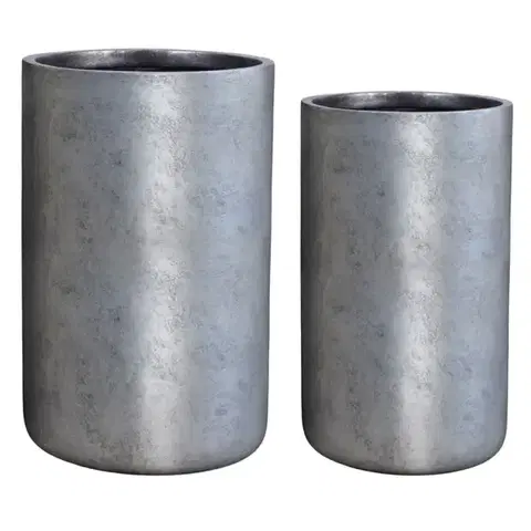 Záhrada KVETINÁČ LT14338-2S 26X26X45 P140 STRIEBORNÝ