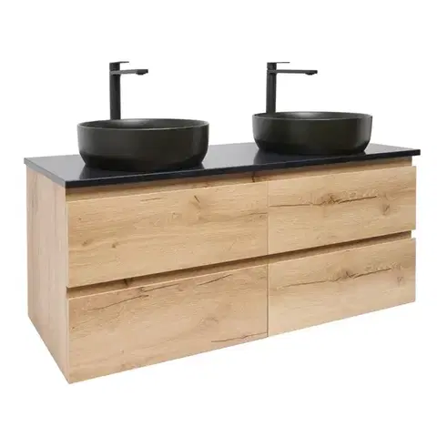 Kúpeľňový nábytok Kúpeľňová skrinka s umývadlom SAT B-Way 119x50x45 cm dub mat BWAY2120OAKTKUBB BWAY2120OAKTKUBB