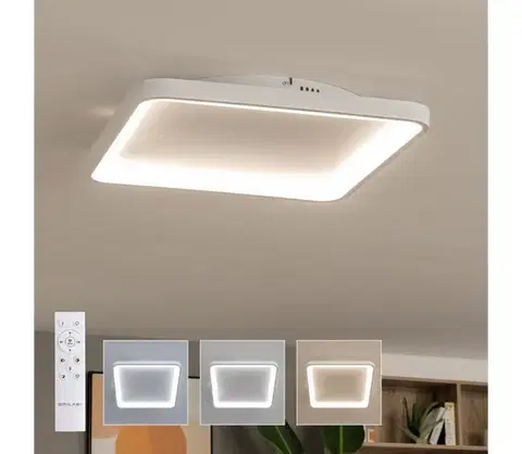 Svietidlá BRILAGI - LED stmievateľné stropné svietidlo FALCON SLIM LED/50W/230V 50x50 cm biele + diaľkový ovládač BRX1331-500/BI