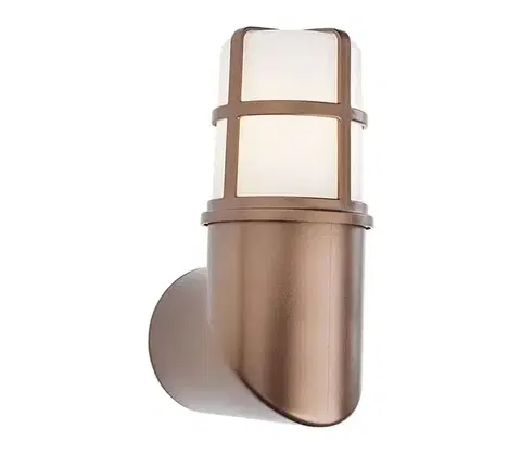 Svietidlá Redo 90197 - Vonkajšie nástenné svietidlo TRITON 1xE27/28W/230V IP54 meď 90197