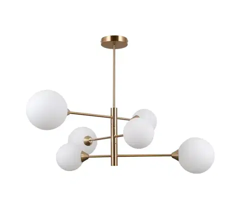 Svietidlá  PND-55342-6-HB - Luster na tyči EVORA 6xG9/5W/230V mosadz PND-55342-6-HB