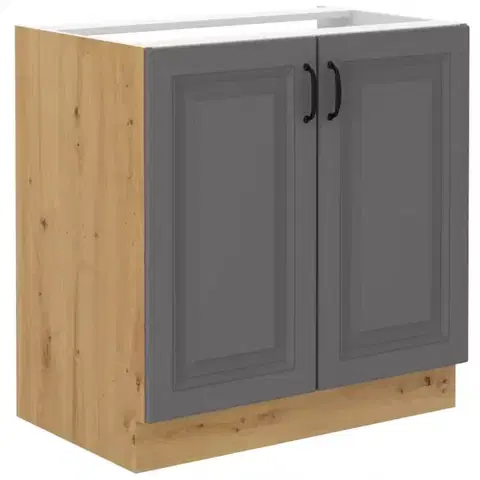 Kuchynské skrinky stojace Kuchynská skrinka Stilo dustgrey/artisan 80zl 2f bb