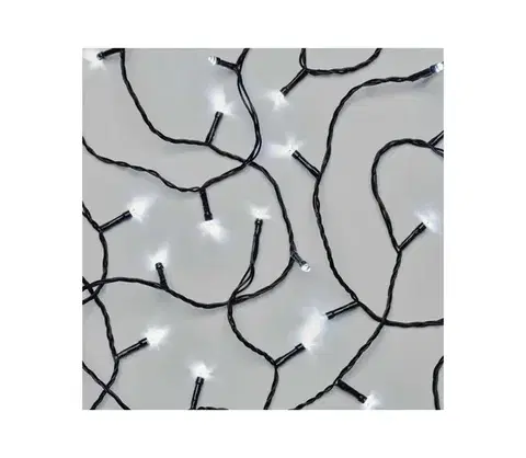 LED osvetlenie  LED Vonkajšia vianočná reťaz 80xLED/3xAA 6,1m IP44 studená biela D4FC02