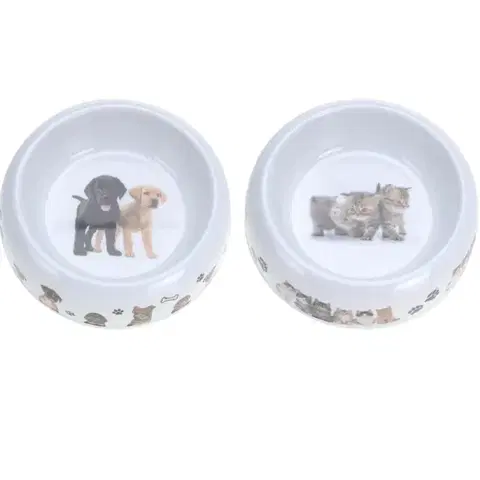 Misy a misky MAKRO - Miska pre psa /mačku 18cm melamín rôzne motívy