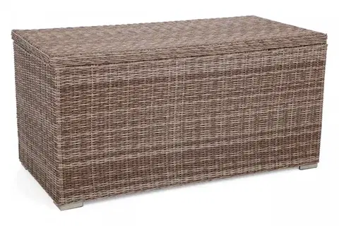 Záhradné úložné boxy Záhradný úložný box polyratan 1037 l