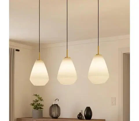 Svietidlá Eglo 900813 - Luster na lanku CAPRAROLA 3xE27/40W/230V 900813