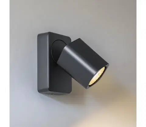 Svietidlá Ideal Lux - LED nástenné bodové svietidlo RUDY 1xGU10/7W/230V CRI 90 čierne 321530